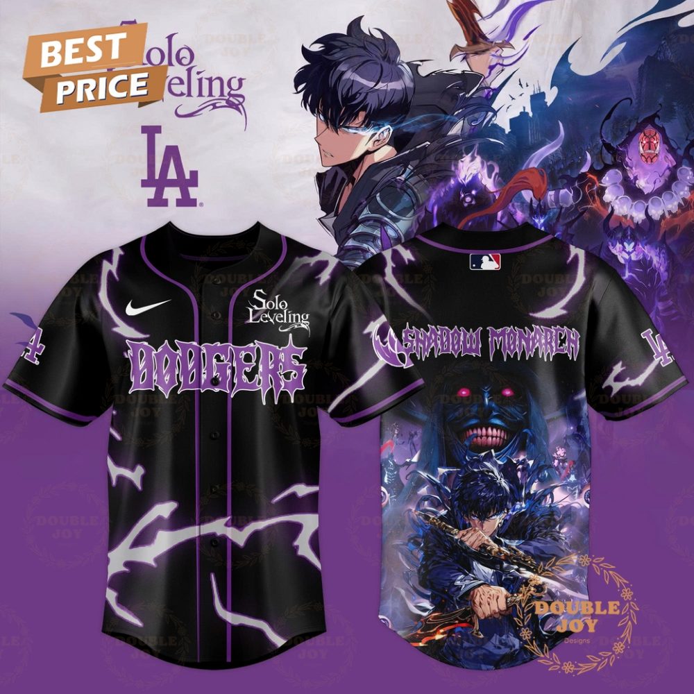 Los Angeles Dodgers 2025 Solo Leveling Shadow Monarch Special Edition Baseball Jersey