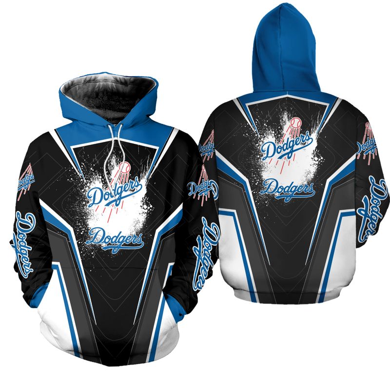 Los Angeles Dodgers Black Ice Splash Hoodie