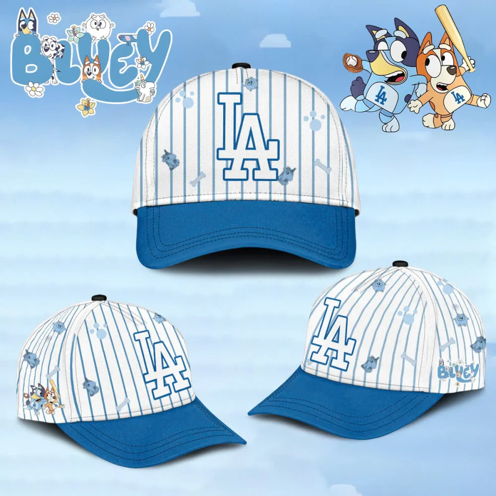 Los Angeles Dodgers Bluey & Bingo Playball Baseball Cap