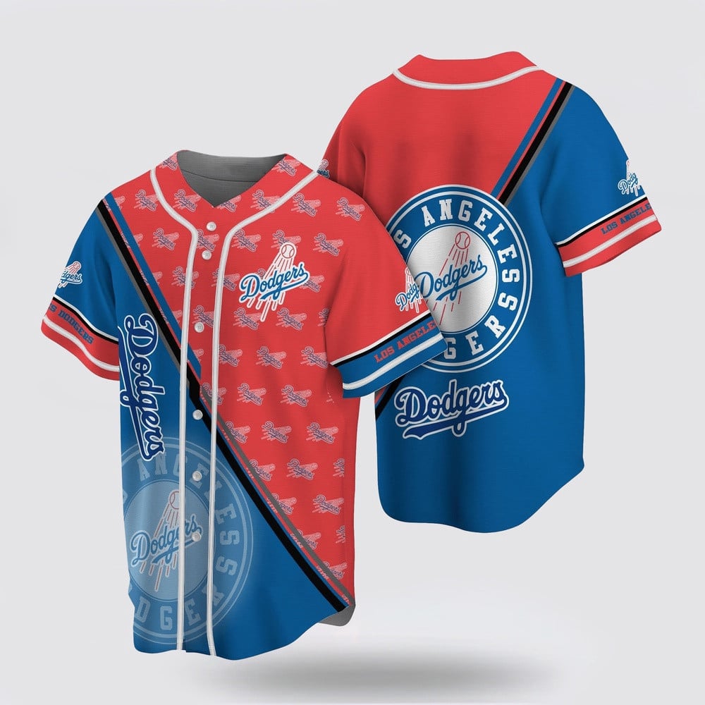 Los Angeles Dodgers Dual Tone Streak Baseball Jersey