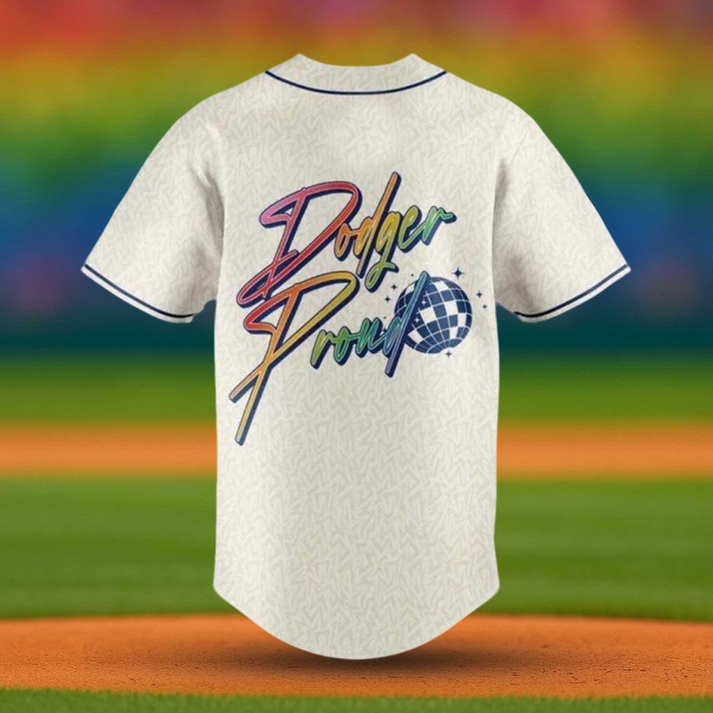 Los Angeles Dodgers Lgbtq Pride Night Baseball Jersey - Image 3