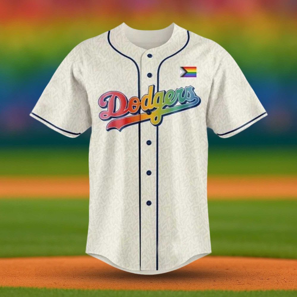 Los Angeles Dodgers Lgbtq Pride Night Baseball Jersey - Image 2