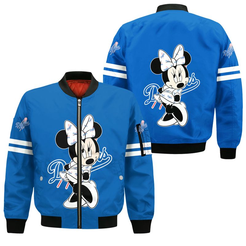 Los Angeles Dodgers Minnie Mouse Fan Bomber Jacket