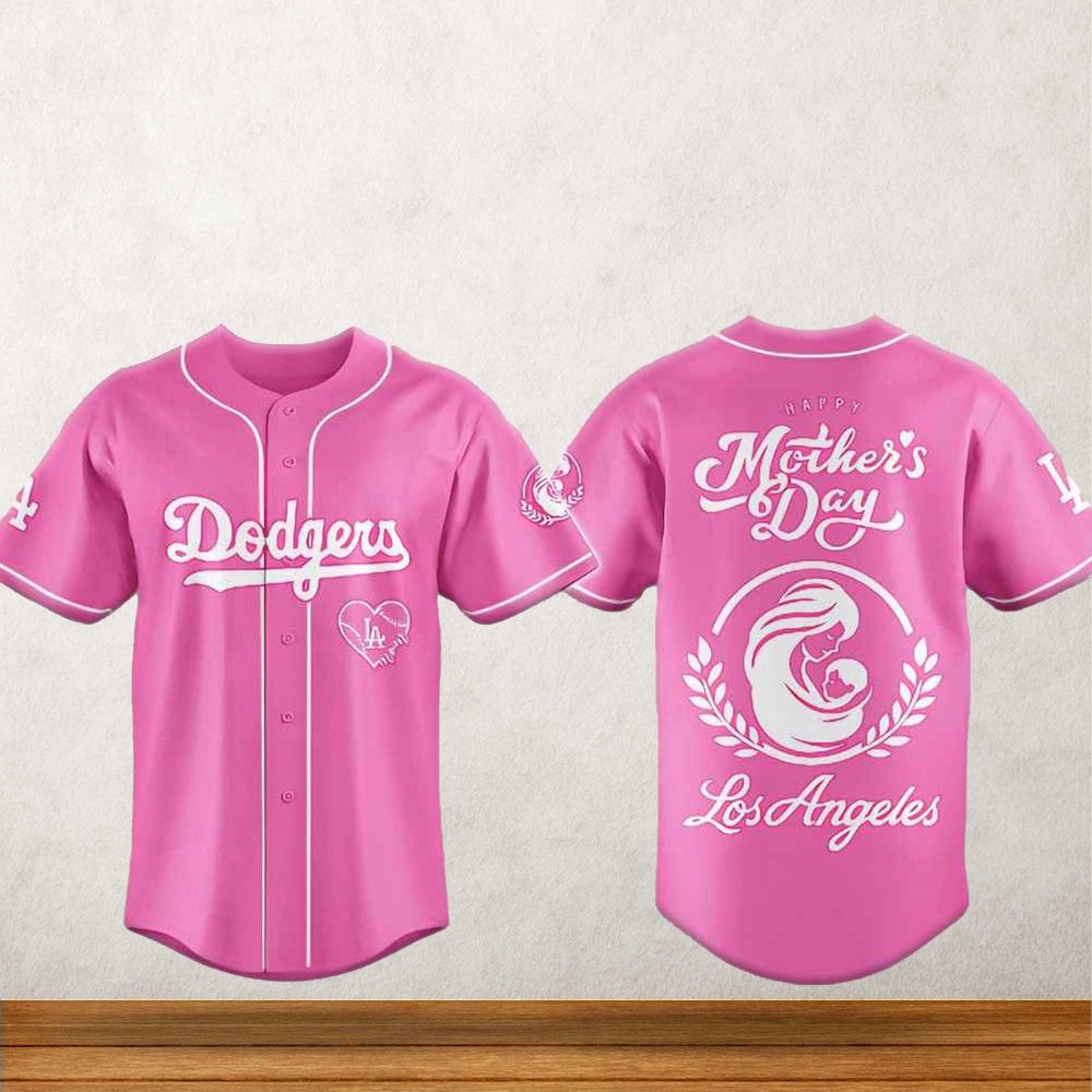 Los Angeles Dodgers Mother’S Day Baseball Jersey - Image 2