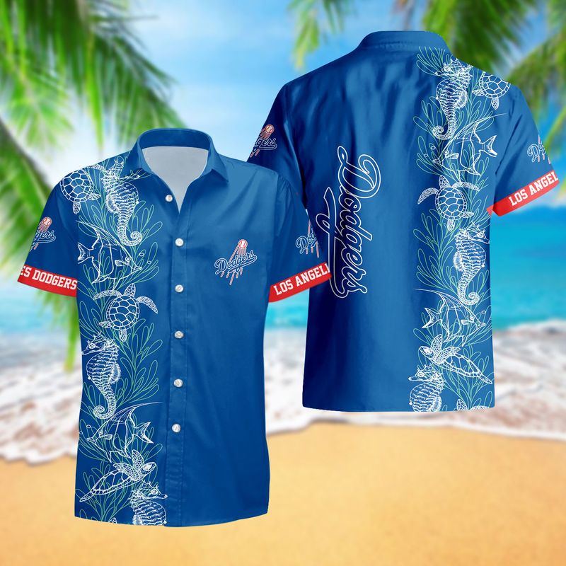 Los Angeles Dodgers Ocean Reef Hawaiian Shirt