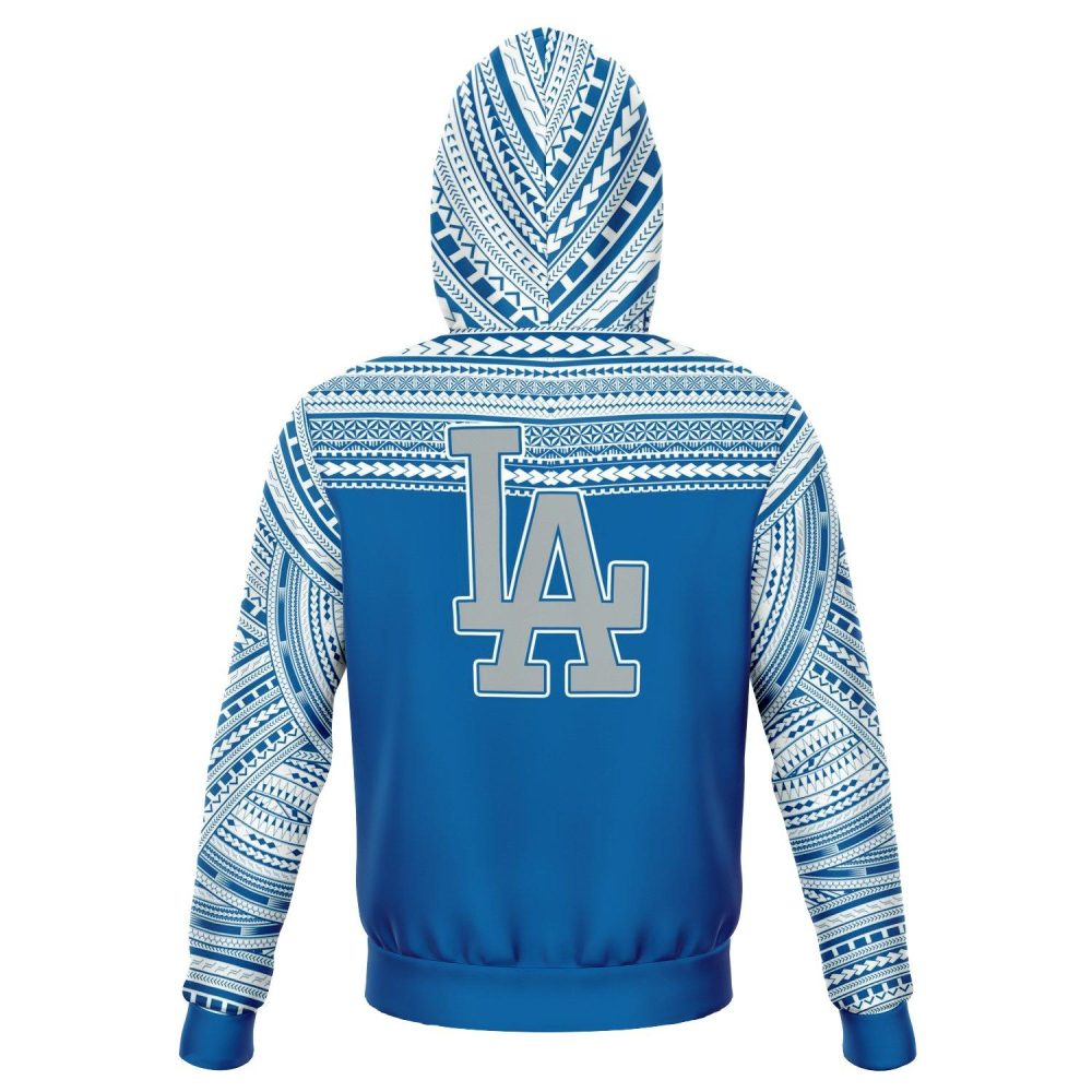 Los Angeles Dodgers Pacific Island Pattern Hoodie - Image 2