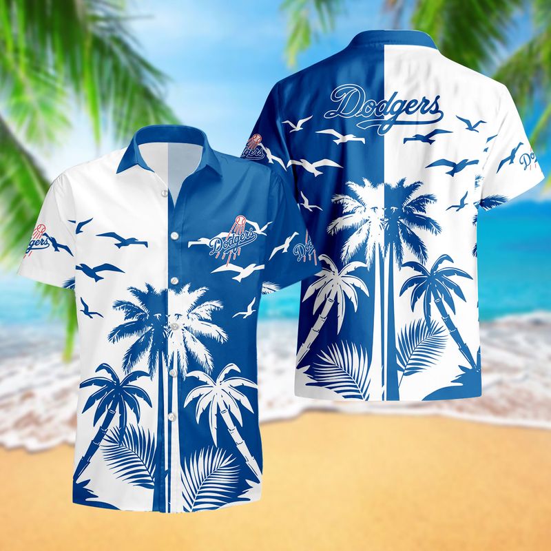 Los Angeles Dodgers Palm Breeze Hawaiian Shirt
