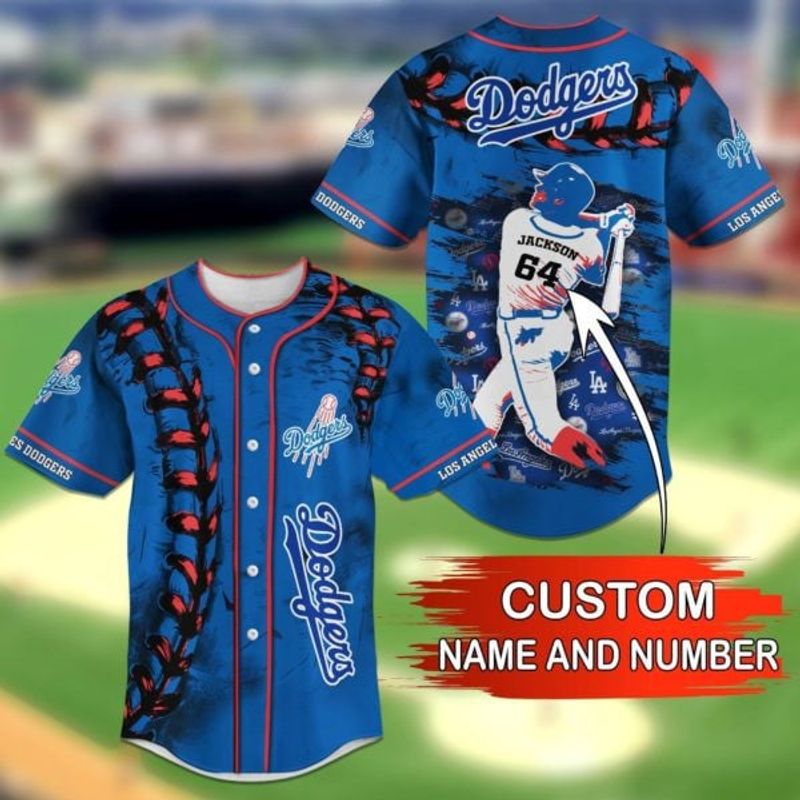 Los Angeles Dodgers Power Swing Baseball Jersey