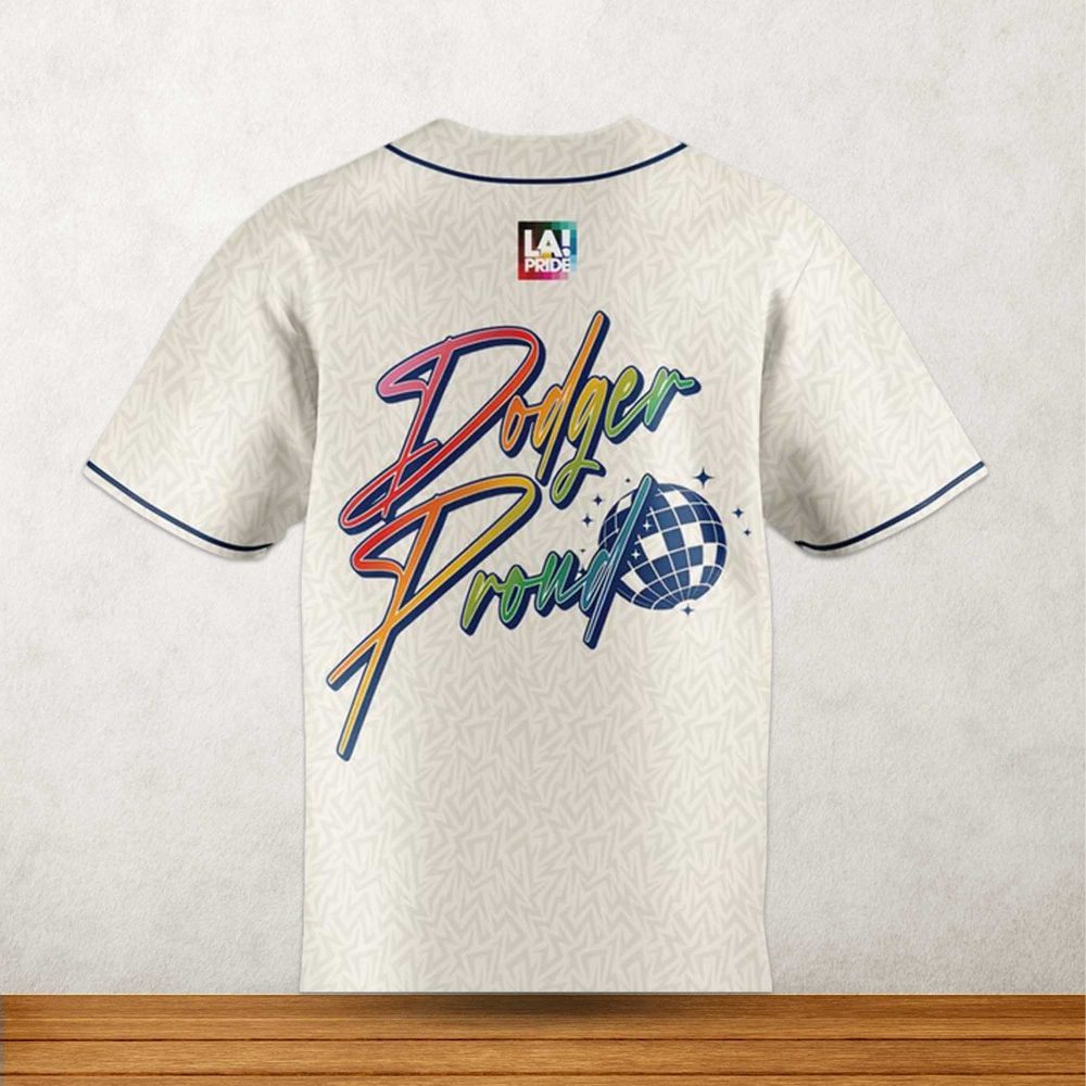 Los Angeles Dodgers Pride Night Baseball Jersey - Image 2