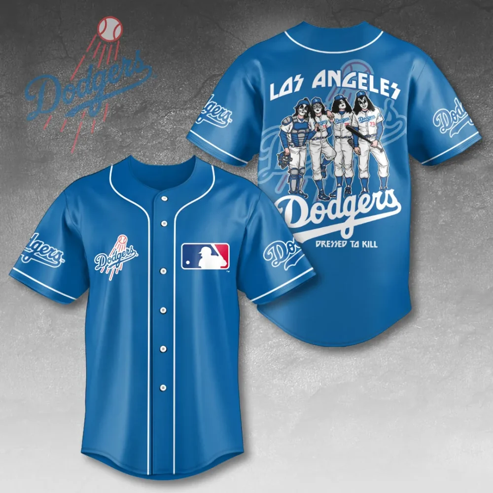 Los Angeles Dodgers Rock Legends Dressed To Kill Baseball Jersey