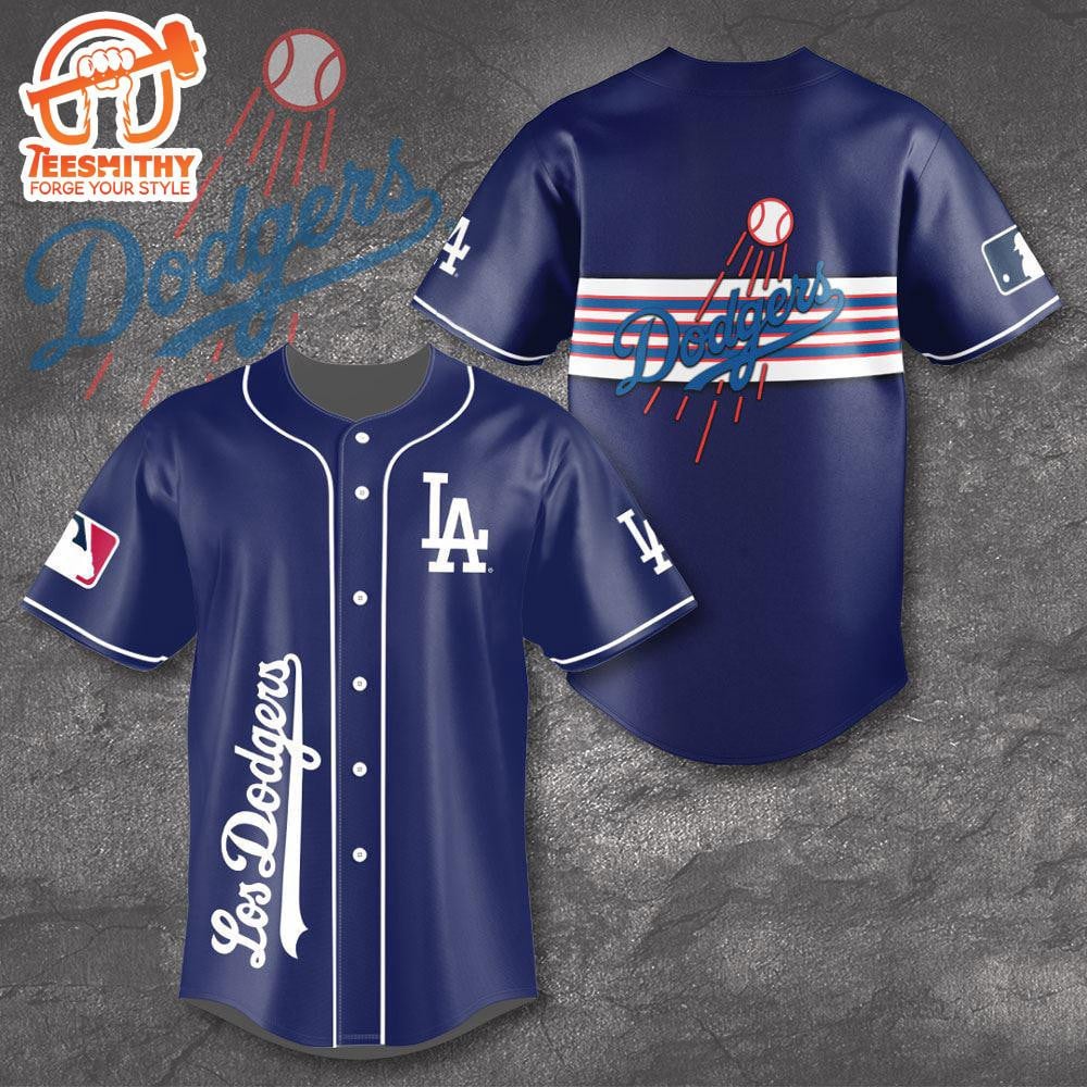 Los Angeles Dodgers Skyline Strike Baseball Jersey