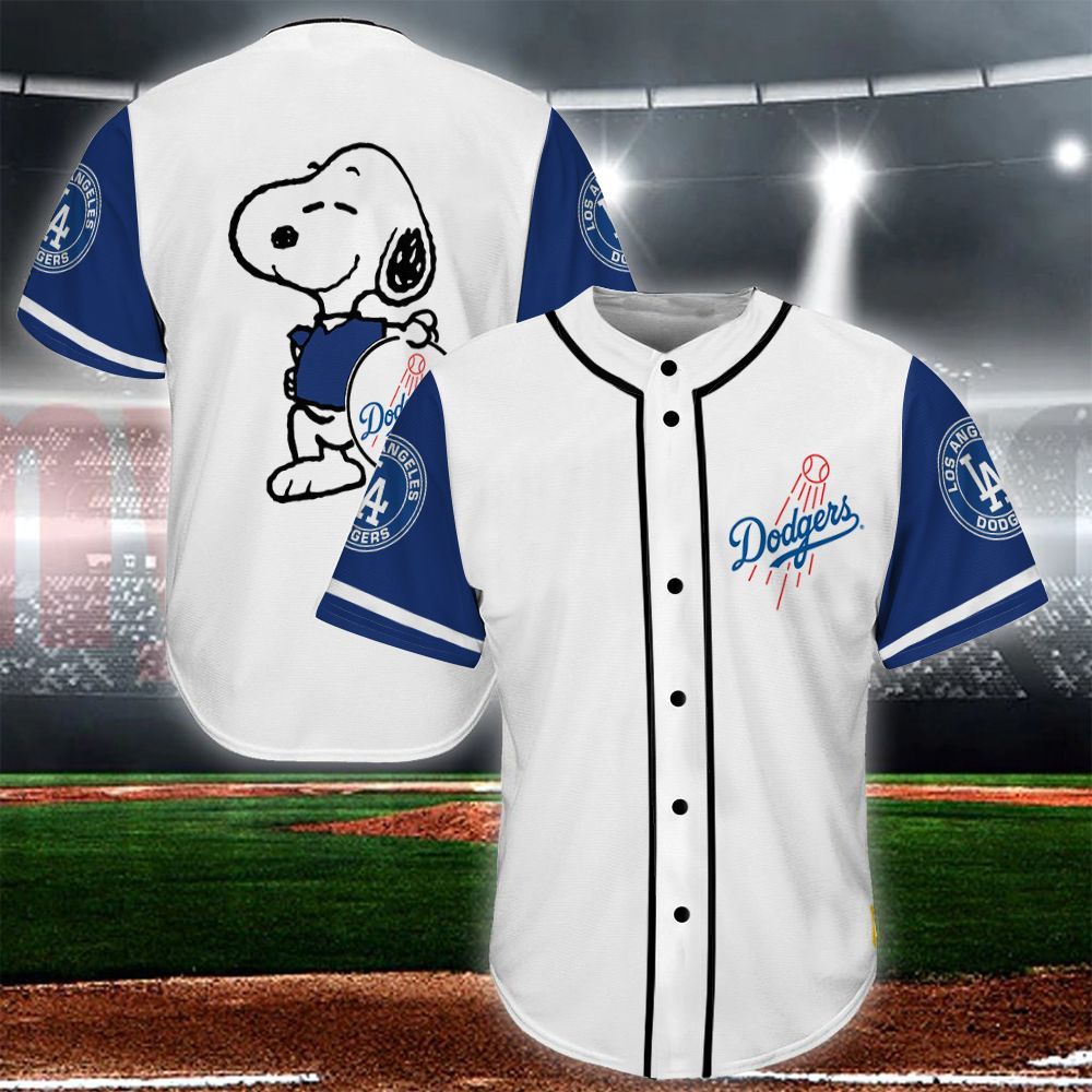 Los Angeles Dodgers Snoopy Baseball Jersey