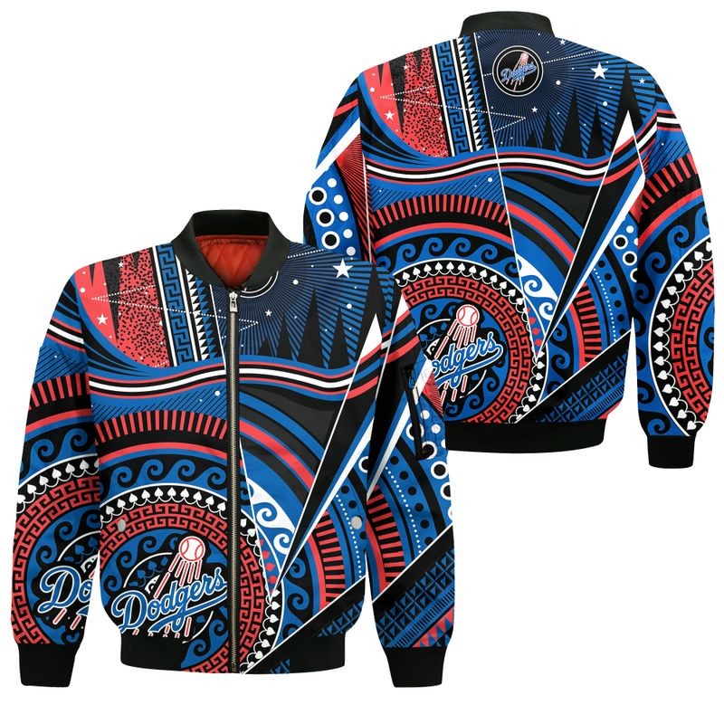 Los Angeles Dodgers Tribal Galaxy Bomber Jacket