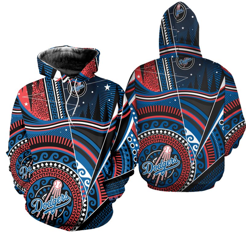 Los Angeles Dodgers Tribal Galaxy Hoodie