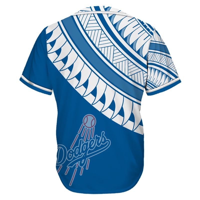 Los Angeles Dodgers Tribal Island Baseball Jersey - Image 3