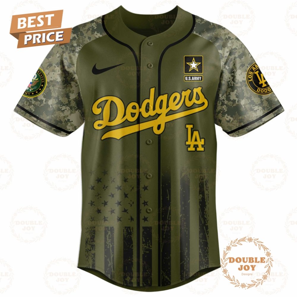 Los Angeles Dodgers U.S. Army'S 250Th Limited Edition Baseball Jersey - Image 2
