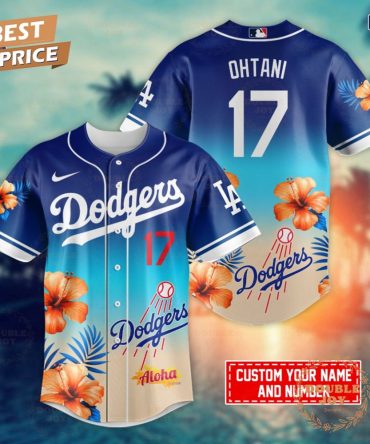 Los Angeles Dodgers X Ohtani Aloha Custom Name Limited Edition Baseball Jersey