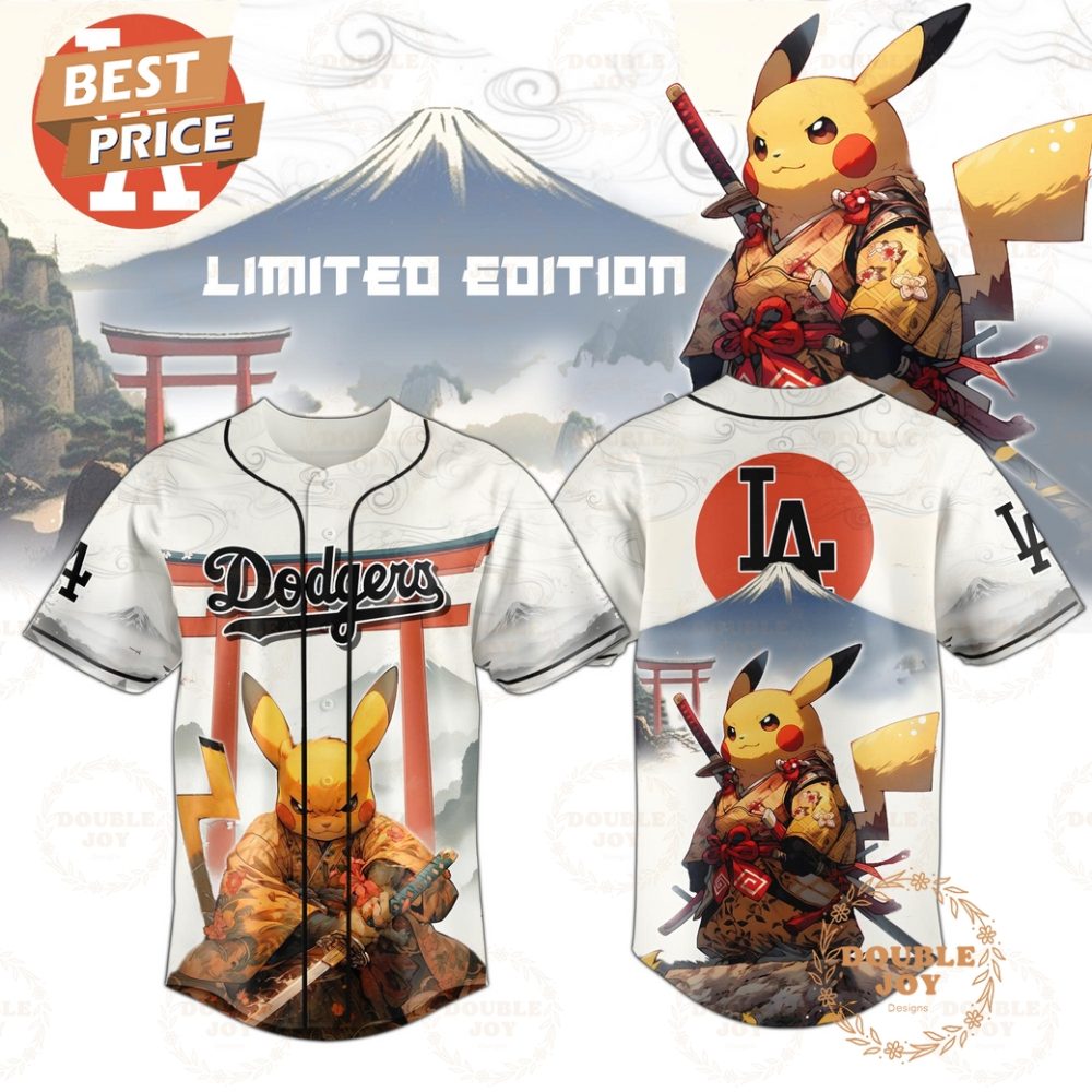 Los Angeles Dodgers X Pikachu Samurai 2025 Limited Edition Baseball Jersey