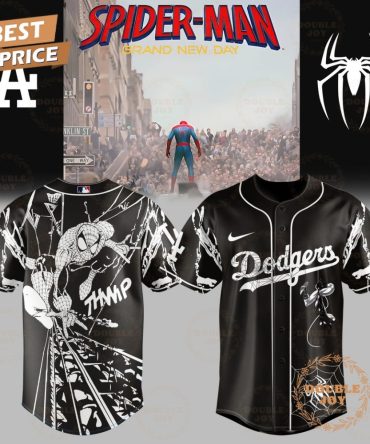Los Angeles Dodgers X Spider Man - Brand New Day 2025 Black Edition Baseball Jersey