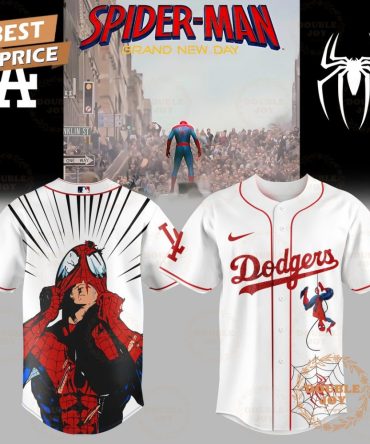 Los Angeles Dodgers X Spider Man - Brand New Day 2025 White Edition V5 Baseball Jersey