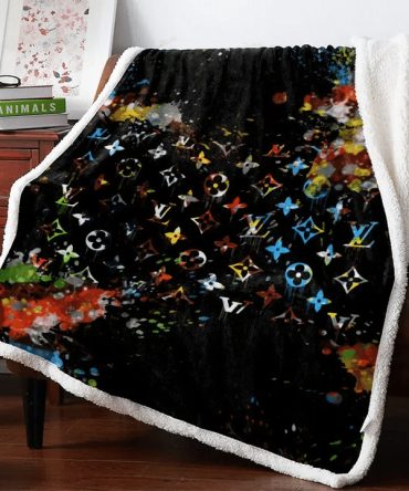 Louis Vuitton Colorful Limited Editition Fleece Blankets 002