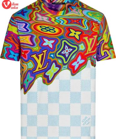 Louis Vuitton Colorful Luxury Brand T-Shirt Outfit For Men Women