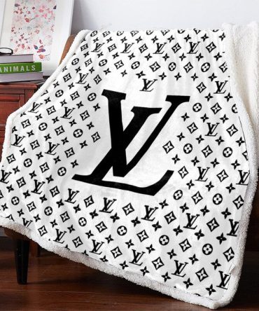 Louis Vuitton Limited Edition 3D Customized Fleece Blankets 38 - Hearthtops Store
