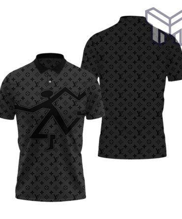 Louis Vuitton Polo Shirt, Lv Black Polo Shirt For Men