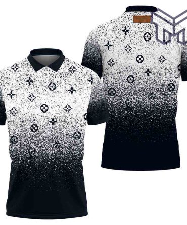 Louis Vuitton Polo,Louis Vuitton Black White Limited Edition Premium Polo Shirts