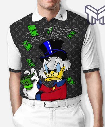 Louis Vuitton Polo,Louis Vuitton Donald Duck Brown Limited Edition Premium Polo Shirts