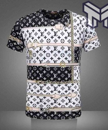 Louis Vuitton Shirt, Louis Vuitton Black White Luxury Brand T-Shirt Gift For Men Women