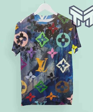 Louis Vuitton Shirt, Louis Vuitton Colorful Luxury Brand T-Shirt For Men Women