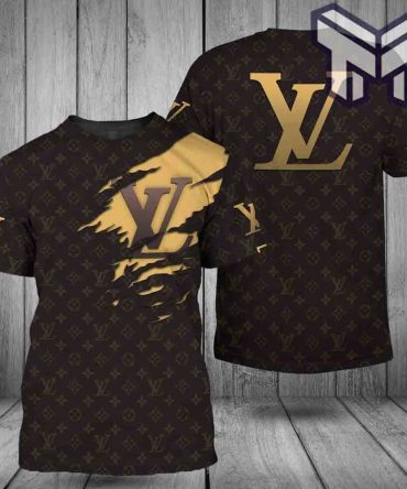 Louis Vuitton Shirt, Louis Vuitton Dark Brown Luxury Brand T-Shirt For Men Women