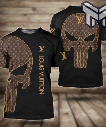 Louis Vuitton Shirt, Louis Vuitton Punisher Luxury Brand T-Shirt Outfit For Men Women