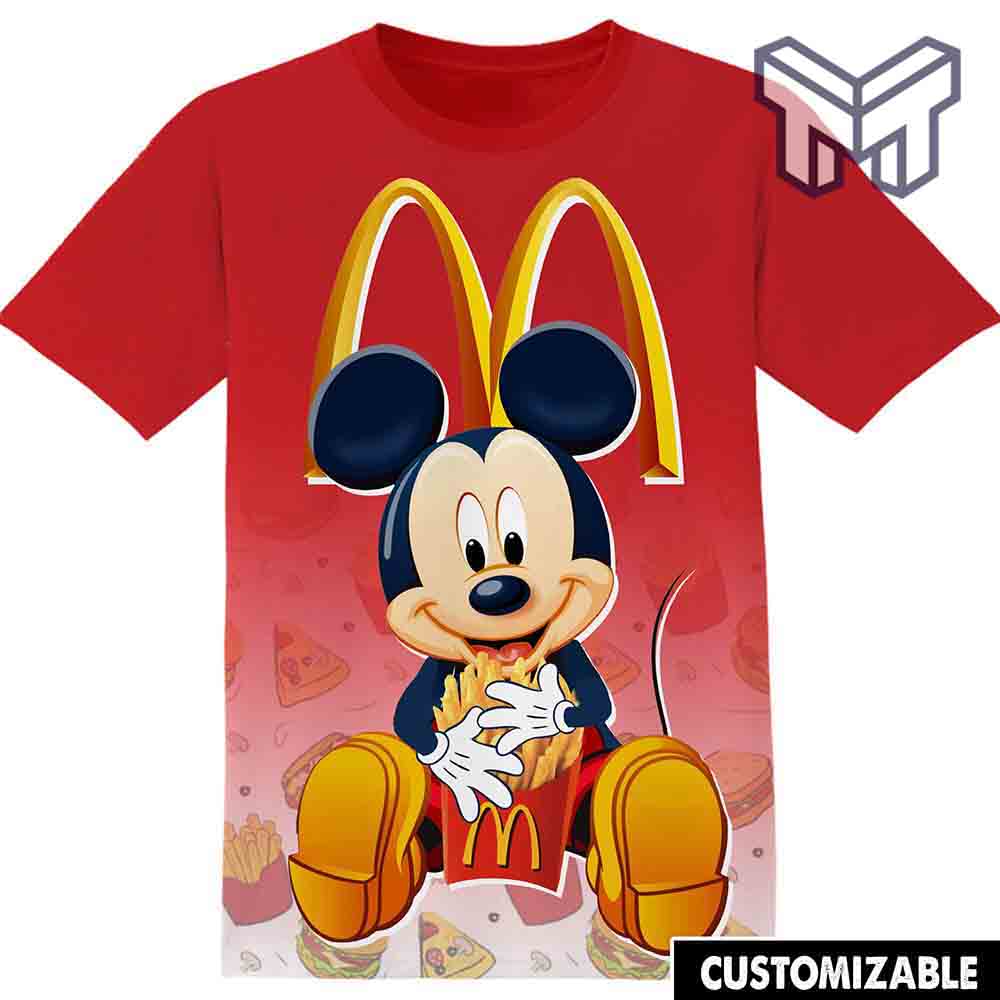 Mcdonalds Mickey 3D T-Shirt ,All Over 3D Printed Shirts - Image 2
