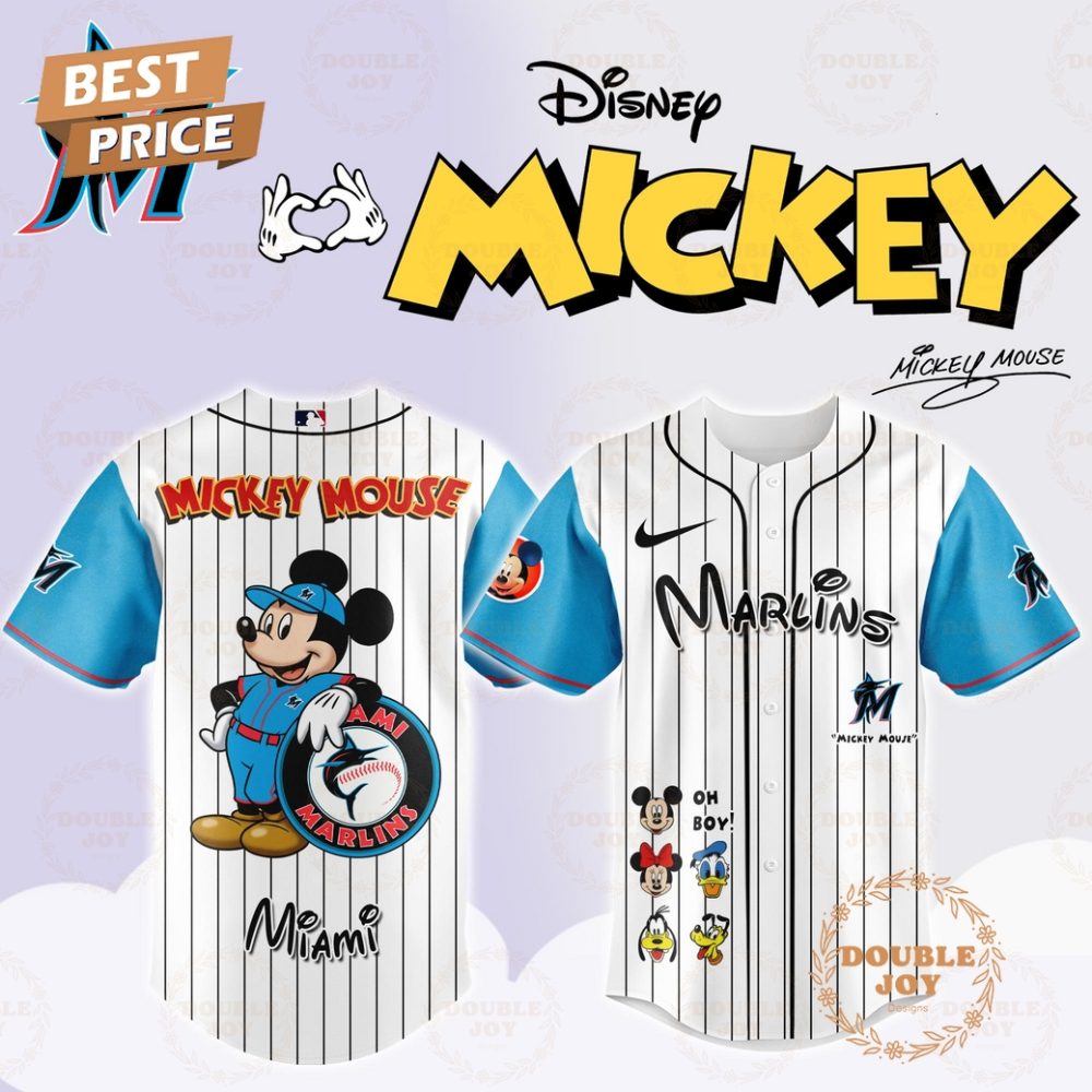 Miami Marlins Disney Mickey Mouse 2025 Limited Edition Baseball Jersey