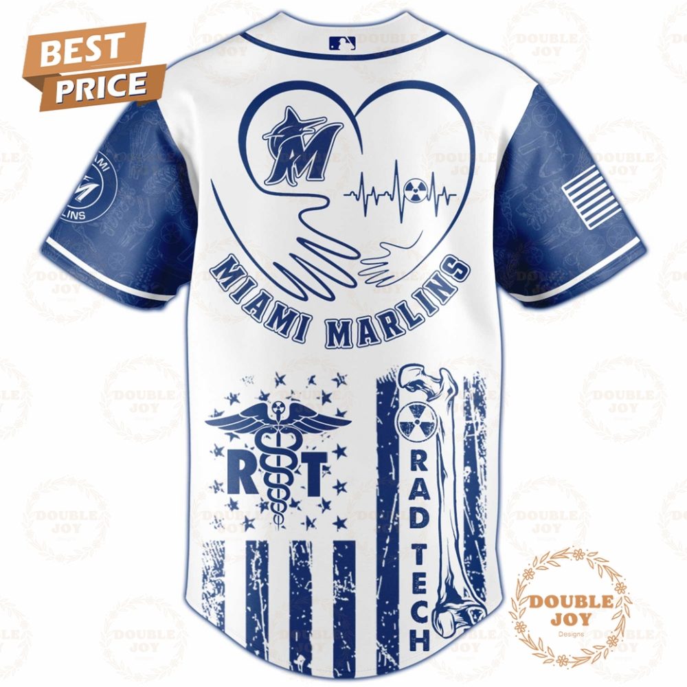 Miami Marlins Radiology Tech Night 2025 Limited Edition Baseball Jersey - Image 3