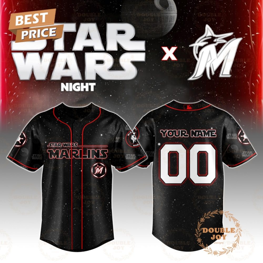 Miami Marlins Star Wars 2025 Custom Name Limited Edition Baseball Jersey