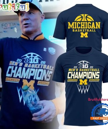 Michigan Wolverines 2026 Big Ten Men'S Basketball Regular Season Champions Limited T Shirt