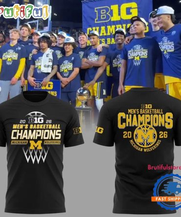 Michigan Wolverines 2026 Big Ten Men's Basketball Regular Season Champions T Shirt