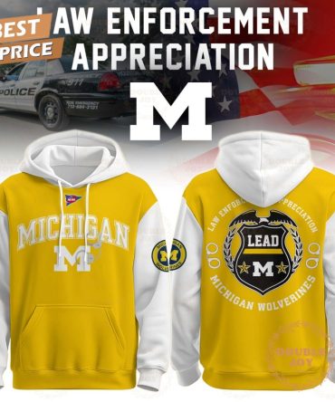 Michigan Wolverines Ncaa X Law Enforcement Appreciation 2025 Hoodie