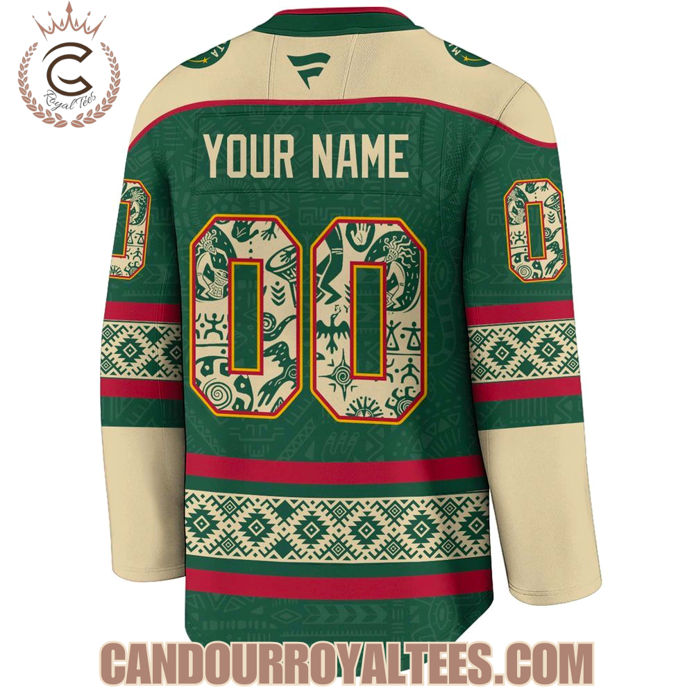 Minnesota Wild Indigenous People Heritage Jersey - Image 3