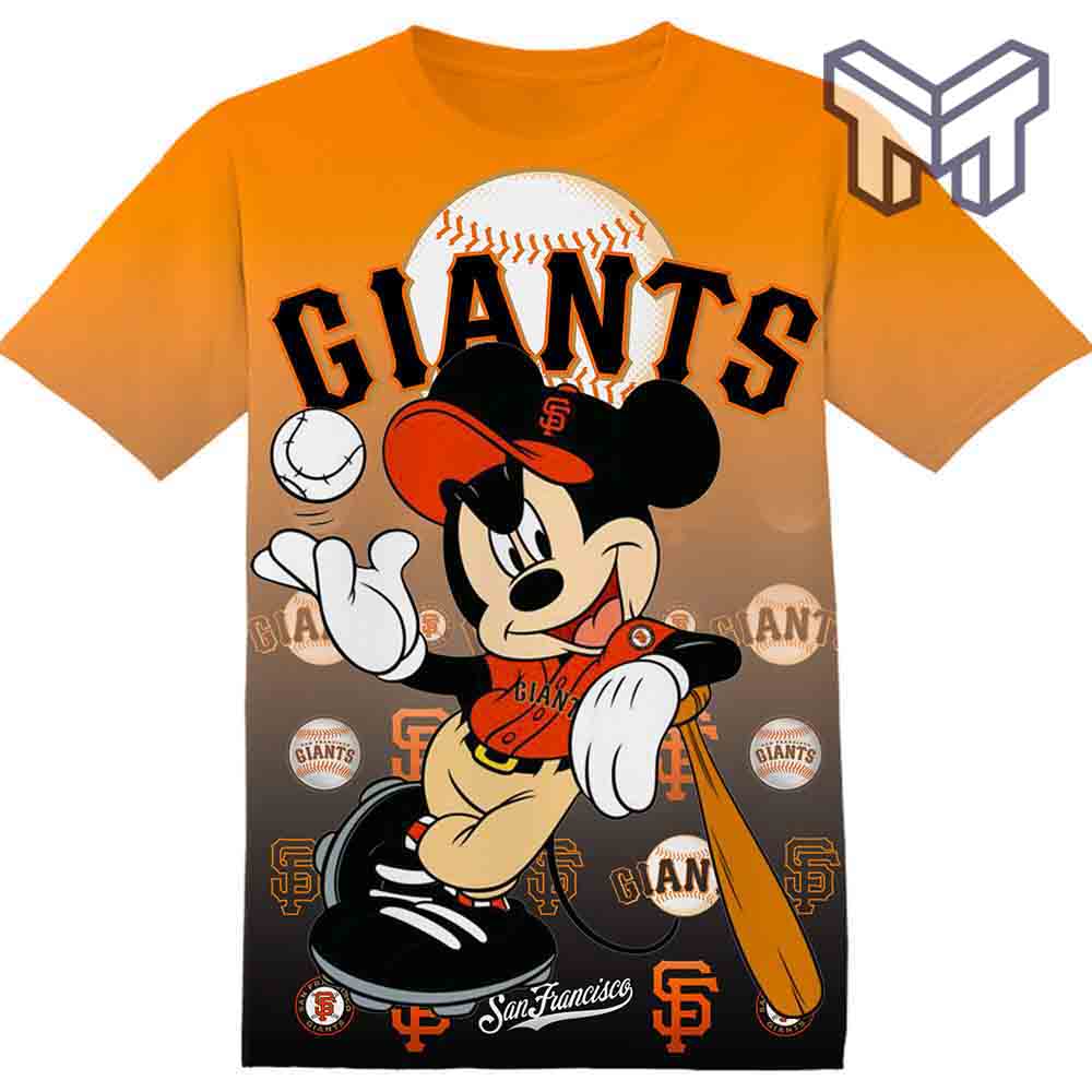 Mlb San Francisco Giants Mickey 3D T-Shirt ,All Over 3D Printed Shirts - Image 2