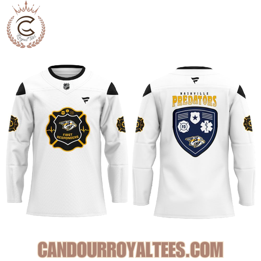Nashville Predators First Responders Night 2026 Hockey Jersey - Image 2