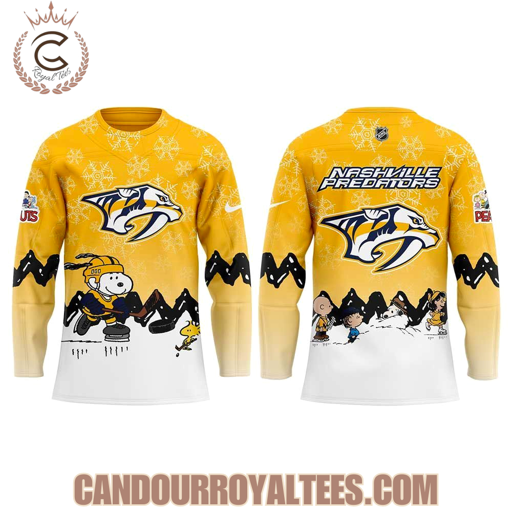 Nashville Predators X Snoopy And Peanuts Jersey - Image 2