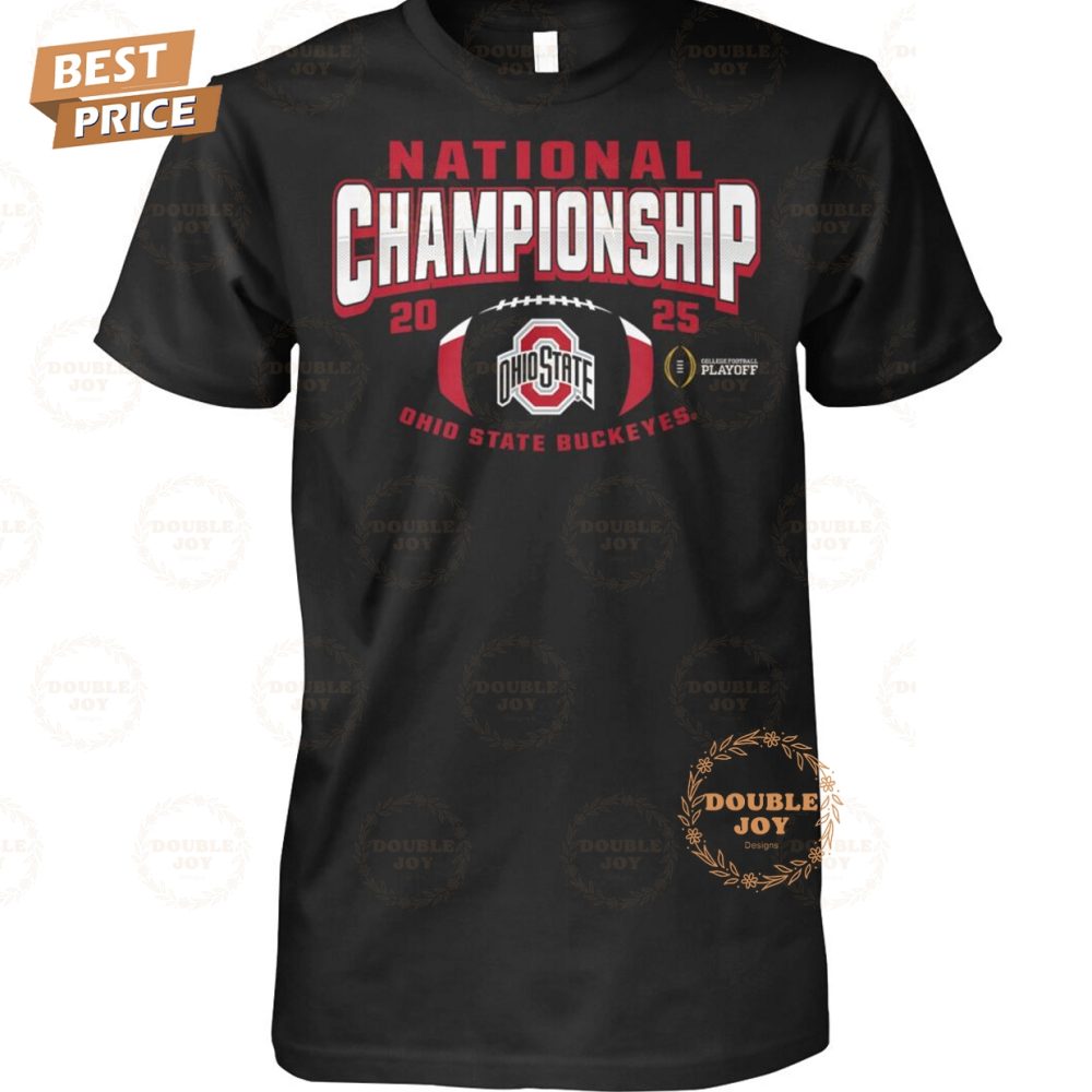 National Championship 2025 Ohio State Buckeyes Ncaa, College Football Playoff T-Shirt