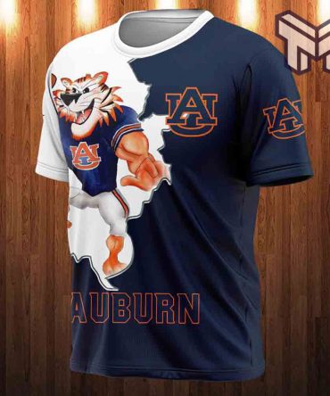 Ncaa Auburn Tigers T Shirts Mascot 3D T-Shirt, All Over 3D Printed Shirts