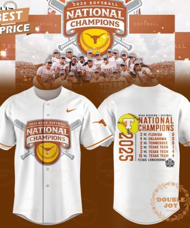 Ncaa Division I Softball National Champions Texas Longhorns Limited Edition Baseball Jersey