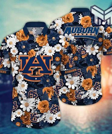 Ncaa Hawaiian Shirts, Auburn Tigers Hawaiian Shirt, Aloha Shirt, Hawaiian Shirts For Men
