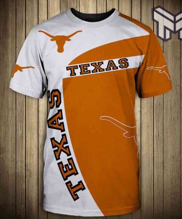 Ncaa Texas Longhorns T Shirt Mens 3D T-Shirt, All Over 3D Printed Shirts